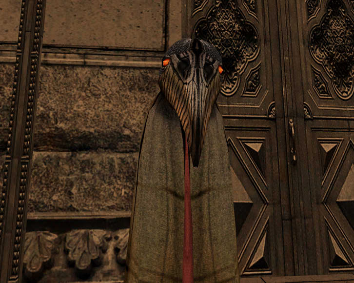 it's the pathologic bird man I stole this from some let's player via google images