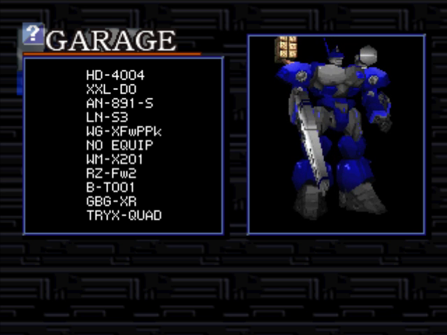 Armored Core: Master of Arena  (PS1) Gameplay 