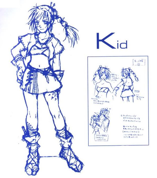 Kid Early Design - Characters & Art - Chrono Cross