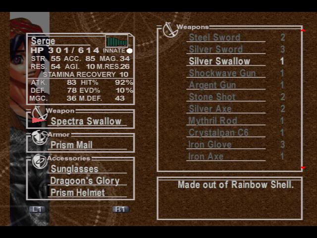 Chrono Cross (Key Items)