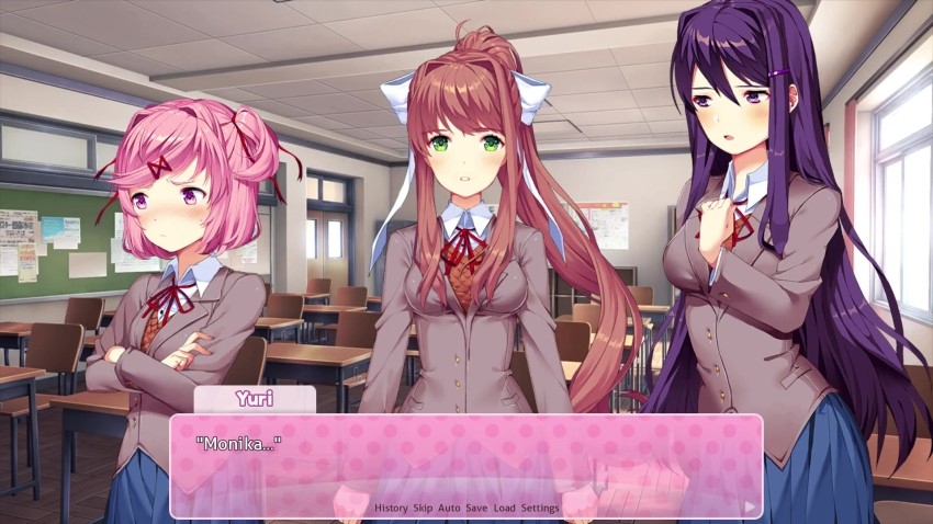 Monika's burned out gift, Doki Doki Literature Club