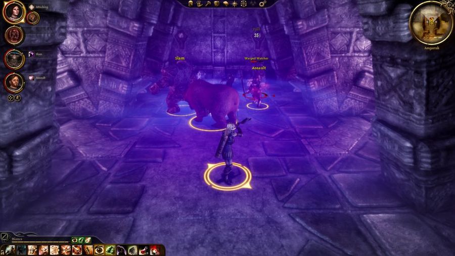 Dragon Age Origins - Golems of Amgarrak - Boss Fight:  - video