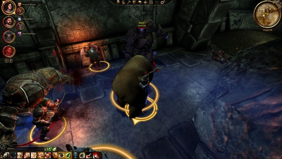 Dragon Age Origins - Golems of Amgarrak - Boss Fight:  - video