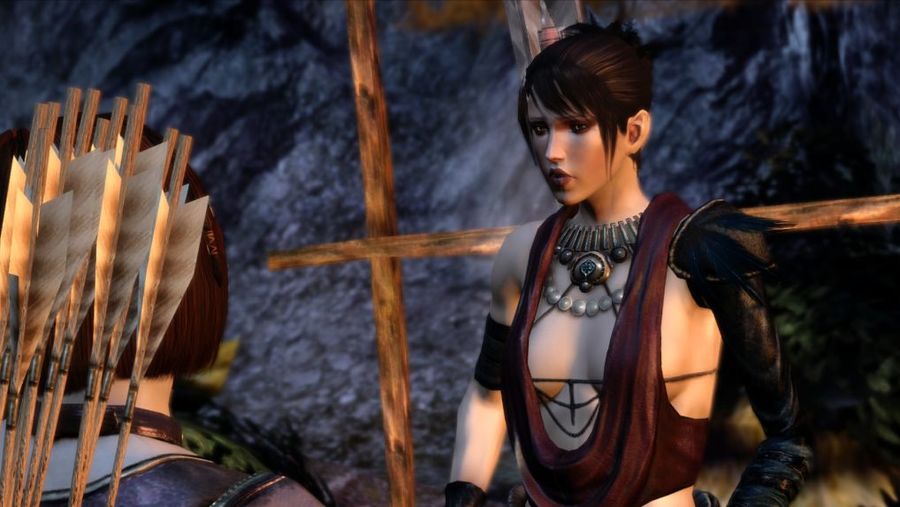 Dragon Age Origins -- First Night at Camp -- Gift Giving and Morrigan 