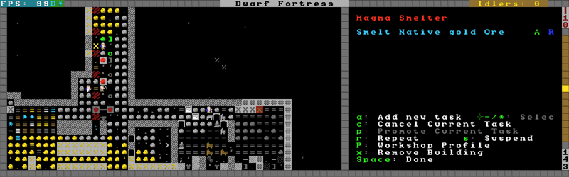 dwarf fortress smelter wont smelt