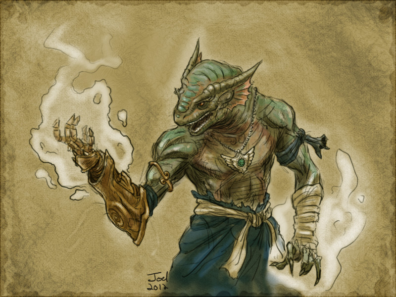 wizards lizard armor