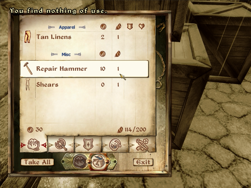 Repair Hammer (Oblivion), Elder Scrolls