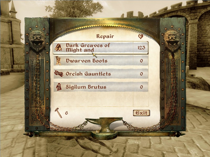 Repair Hammer (Oblivion), Elder Scrolls