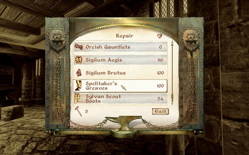 Repair Hammer (Oblivion), Elder Scrolls