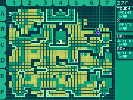 Etrian Odyssey II: Heroes of Lagaard 30F Dungeon Map Map for DS by Zaraf -  GameFAQs