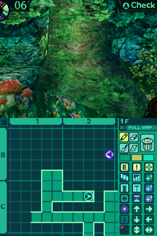 Etrian Odyssey II: Heroes of Lagaard 30F Dungeon Map Map for DS by