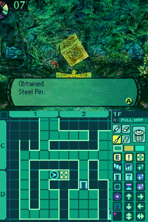 Etrian Odyssey II: Heroes of Lagaard 30F Dungeon Map Map for DS by