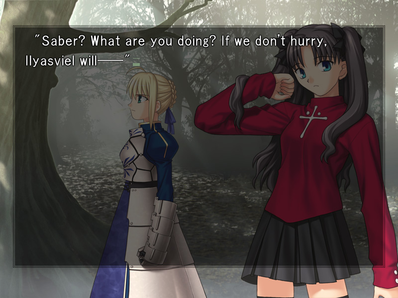 Fate/stay night Part #74 - Elopement / Boy meets girl & girl