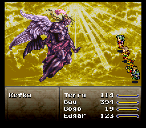 And thus we come to Kefka. 