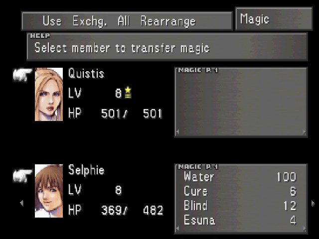 status magic ff8