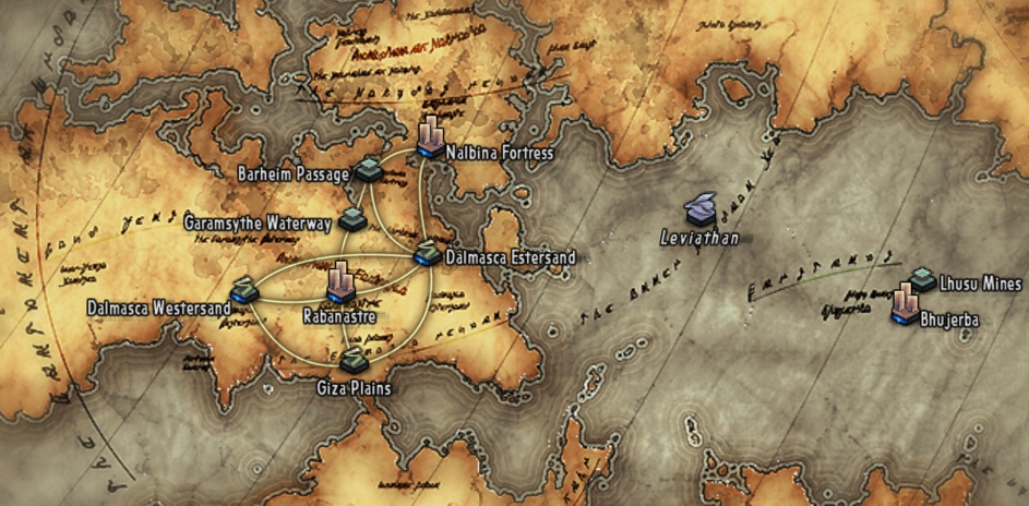 Final Fantasy 12 World Map - Map Of Western Hemisphere