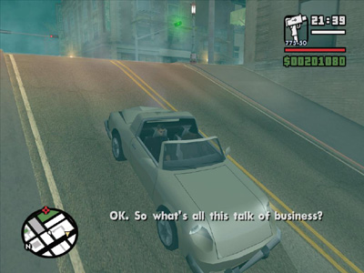 gta san andreas comet location