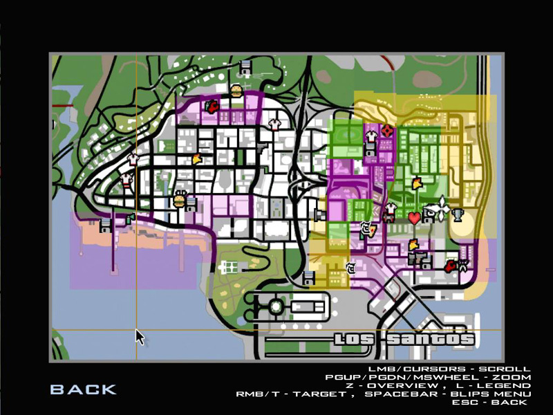 Gta San Andreas Gangs Map