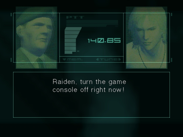 Metal Gear Solid 2) If you die while in first person view, the screen will  have a cracked glass effect : r/GamingDetails