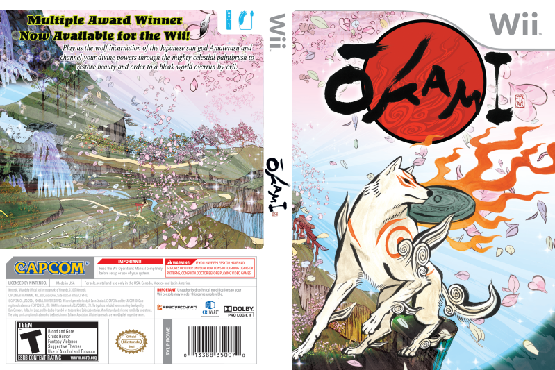 Okami [NS, PC, PS2, PS3, PS4, Wii, XBO] – Flower / Amaterasu