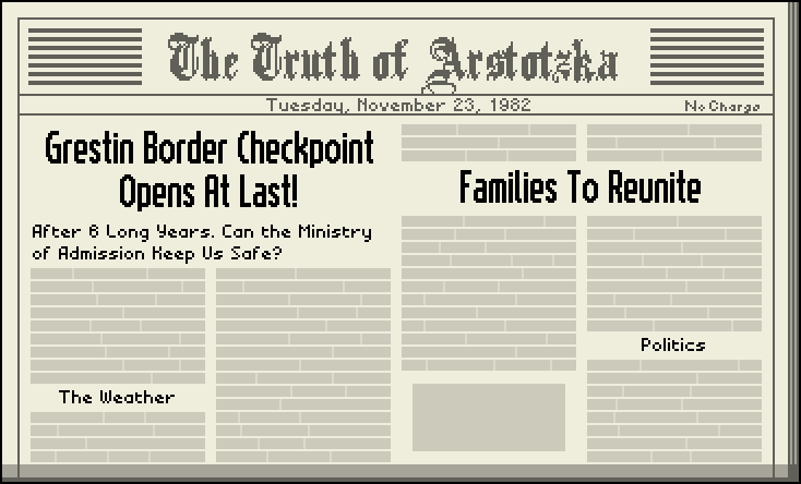 The Truth of Arstotzka, Papers Please Wiki