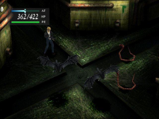 Found a funny visual glitch playing a rom of parasite eve 2 on my