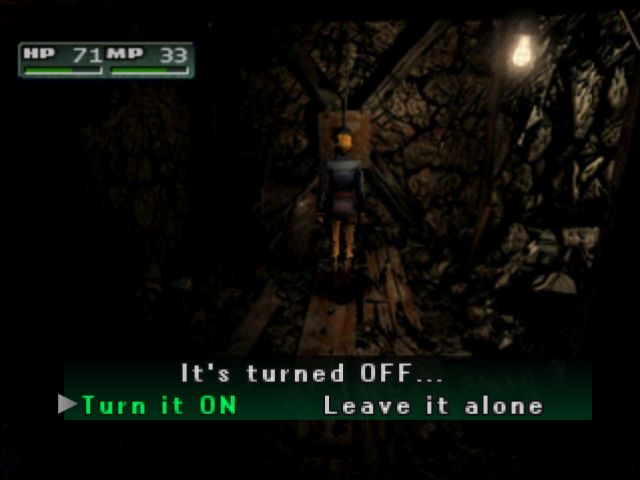 Found a funny visual glitch playing a rom of parasite eve 2 on my