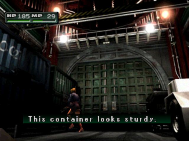 Found a funny visual glitch playing a rom of parasite eve 2 on my