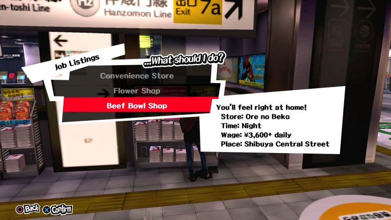 Persona 5 Royal - Beef bowl taking orders answers