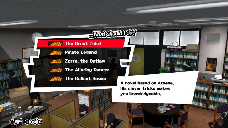 Persona 5's Story: Characters – The Library