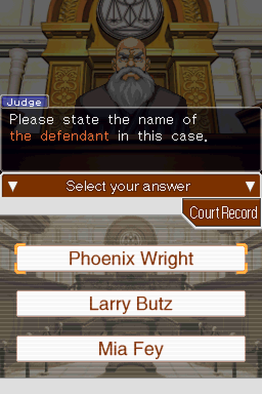 Phoenix Wright Online - public test (Trixie-prosecutor included