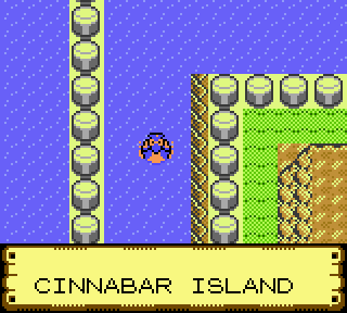 Cinnabar Island in Pokemon Yellow for GBC by CK47 on DeviantArt
