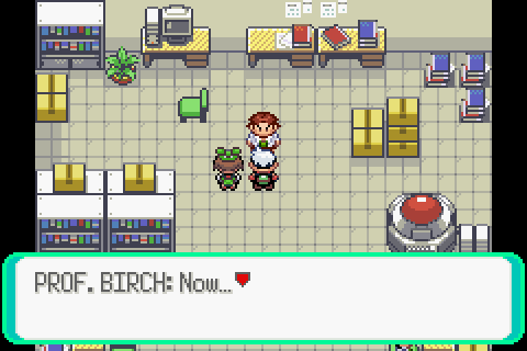 When You Take Your Completed Hoenn Pokedex to Prof. Birch [Pokemon Emerald]  (GBA) 