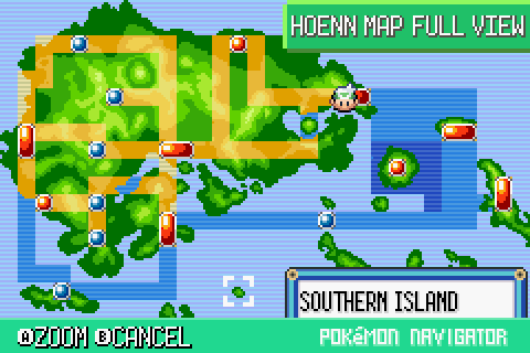 pokemon emerald sea map