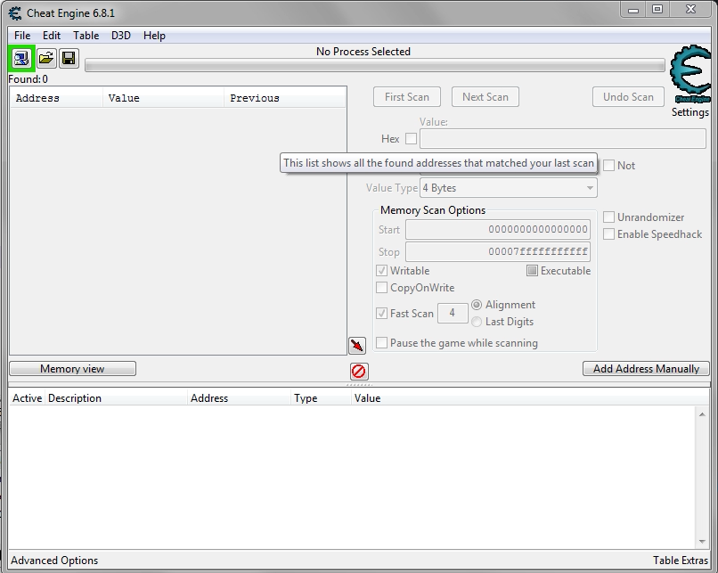 Download Cheat Engine 6.8.1