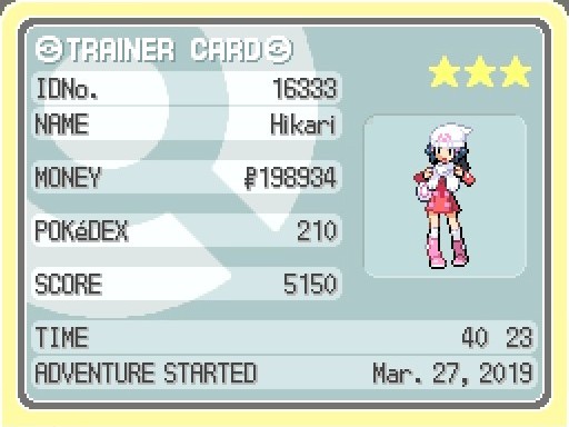 Pokémon Platinum - Sinnoh Pokédex