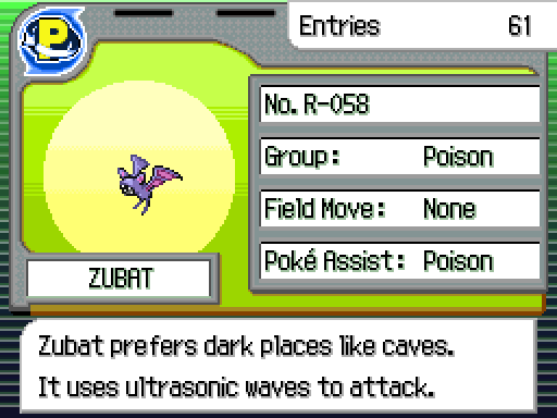 Shiny Zubat! Pokémon Fire Red