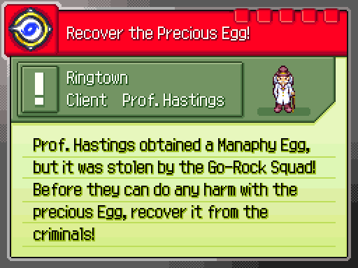 Pokemon Ranger :: Manaphy's Mission (Recover the Precious Egg!)