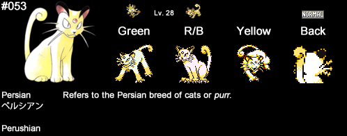 persian pokemon sprite