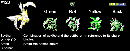 Scyther - #123 -  Pokédex