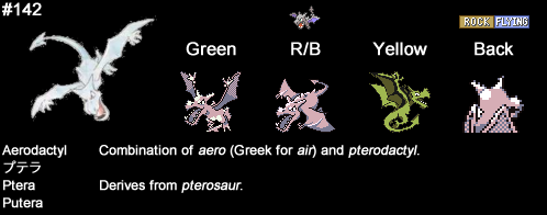Aerodactyl - Pokemon Red, Blue and Yellow Guide - IGN