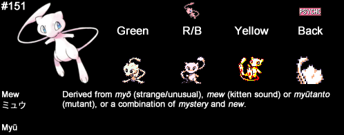 Mew  Pokédex