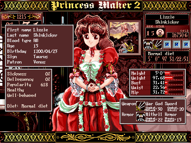 Princess maker 2 dress up games