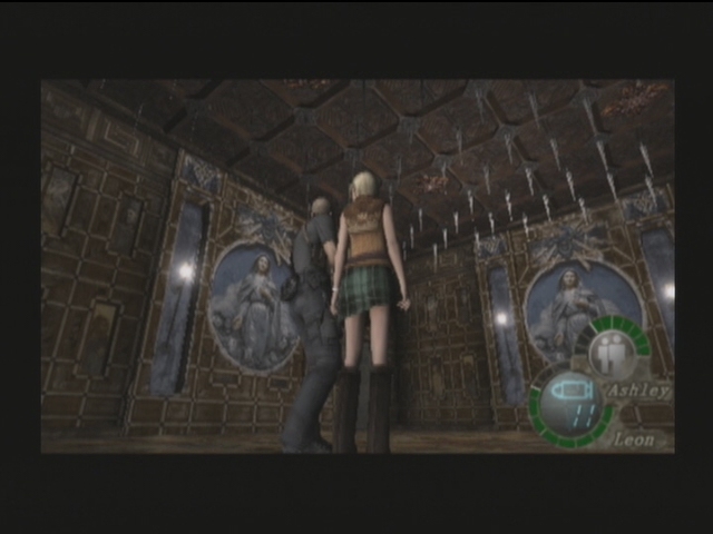 In RE4, if you catch Ashley while she's wearing a plate of armor, Leon will  visibly buckle and hold his back in pain. : r/GamingDetails