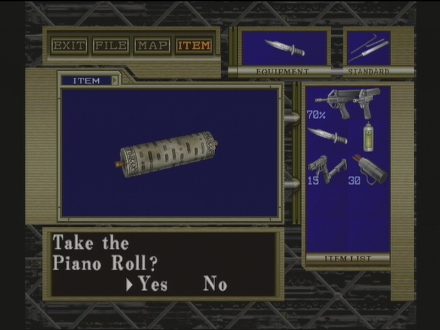 Piano Roll (Resident Evil Code: Veronica)