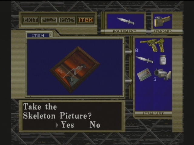 Skeleton Picture (Resident Evil Code: Veronica)