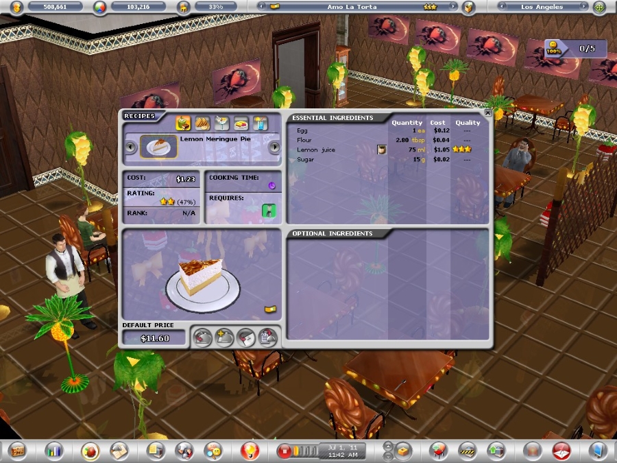 Restaurant Empire 2, Software