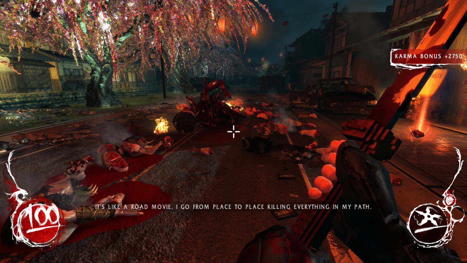 At the end of Chapter 1 in Shadow Warrior (2013), if you ignore