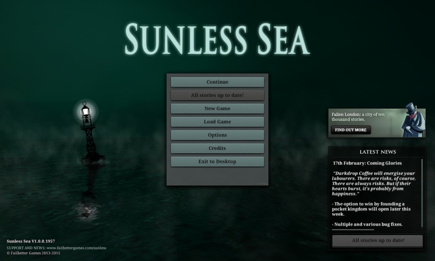 for mac instal Sunless Sea