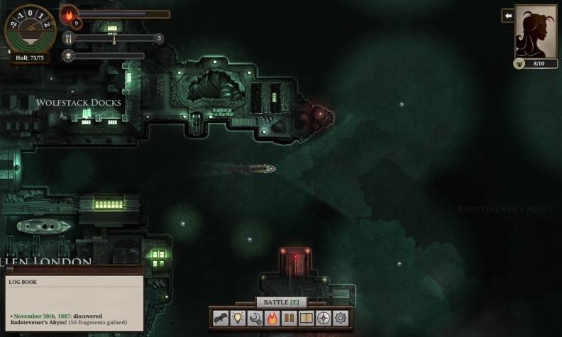 Sunless sea auxiliary slotted